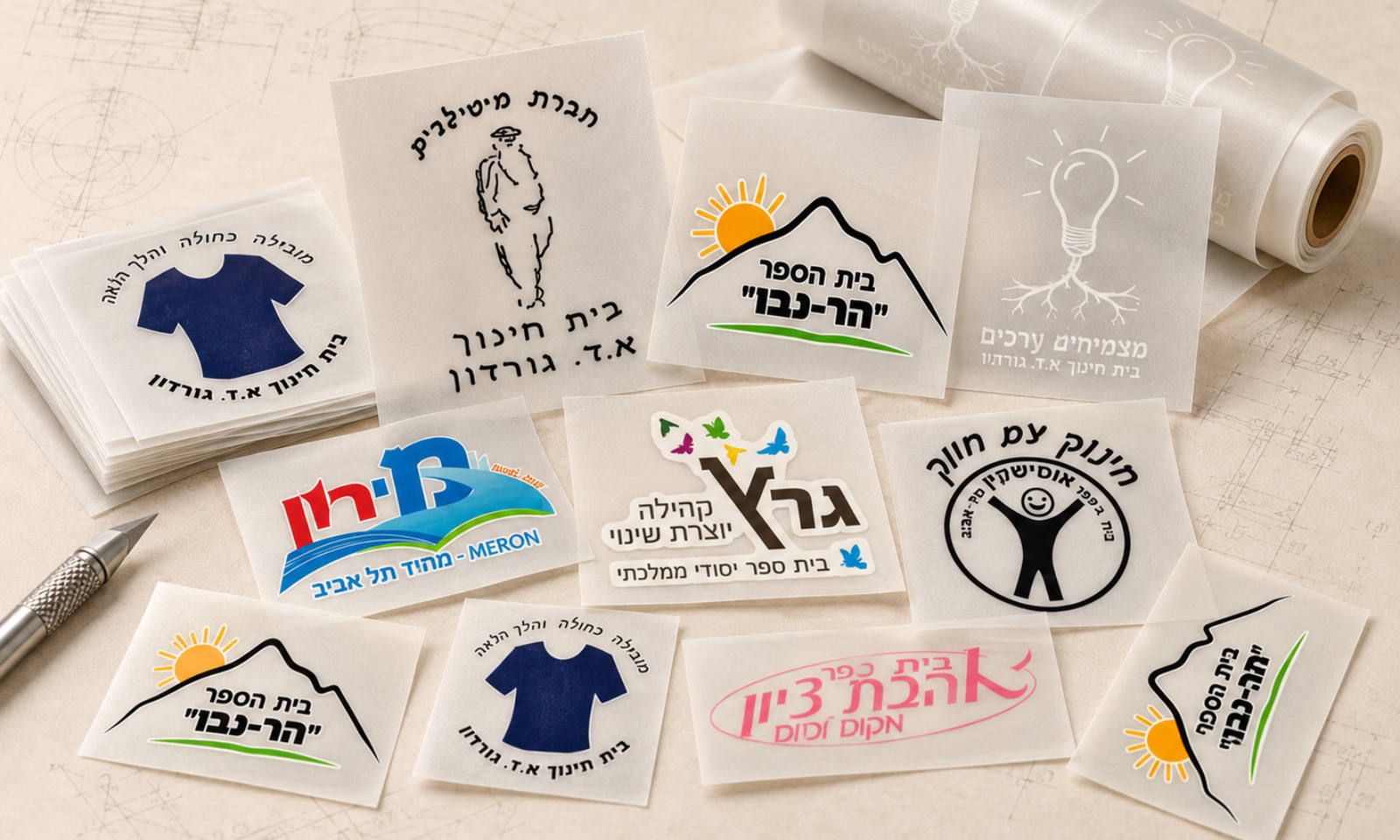 הדפסת סמלים לבית ספר